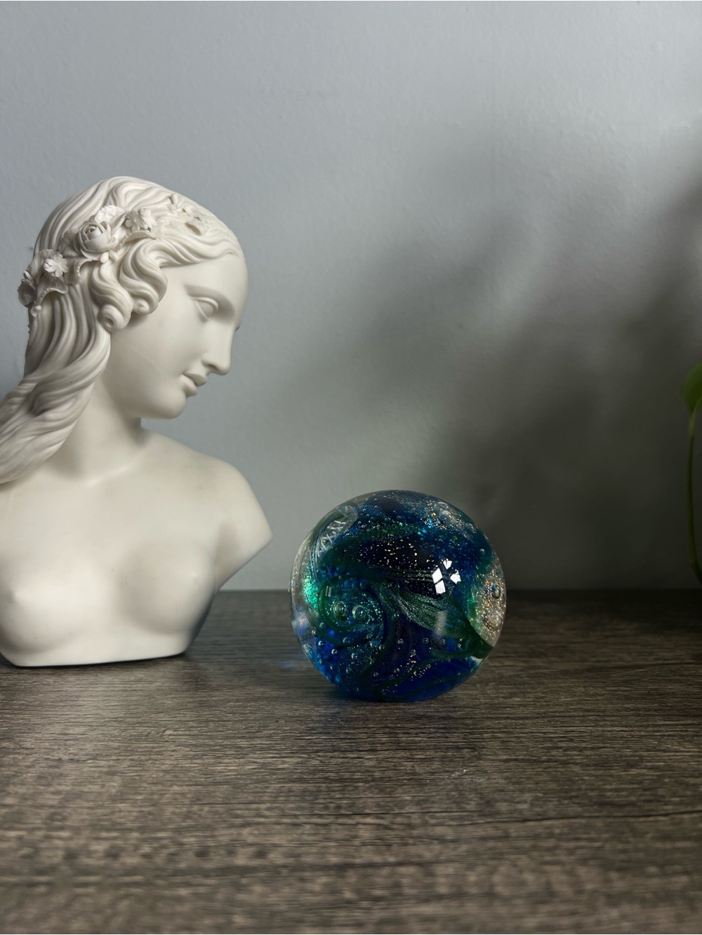Vintage Glass Eye Studio Celestial Paperweight